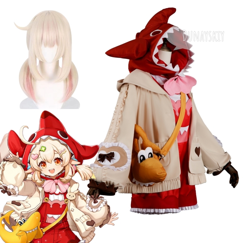Women Bags Casual - Genshin Impact Klee Crunchy Shark Cosplay