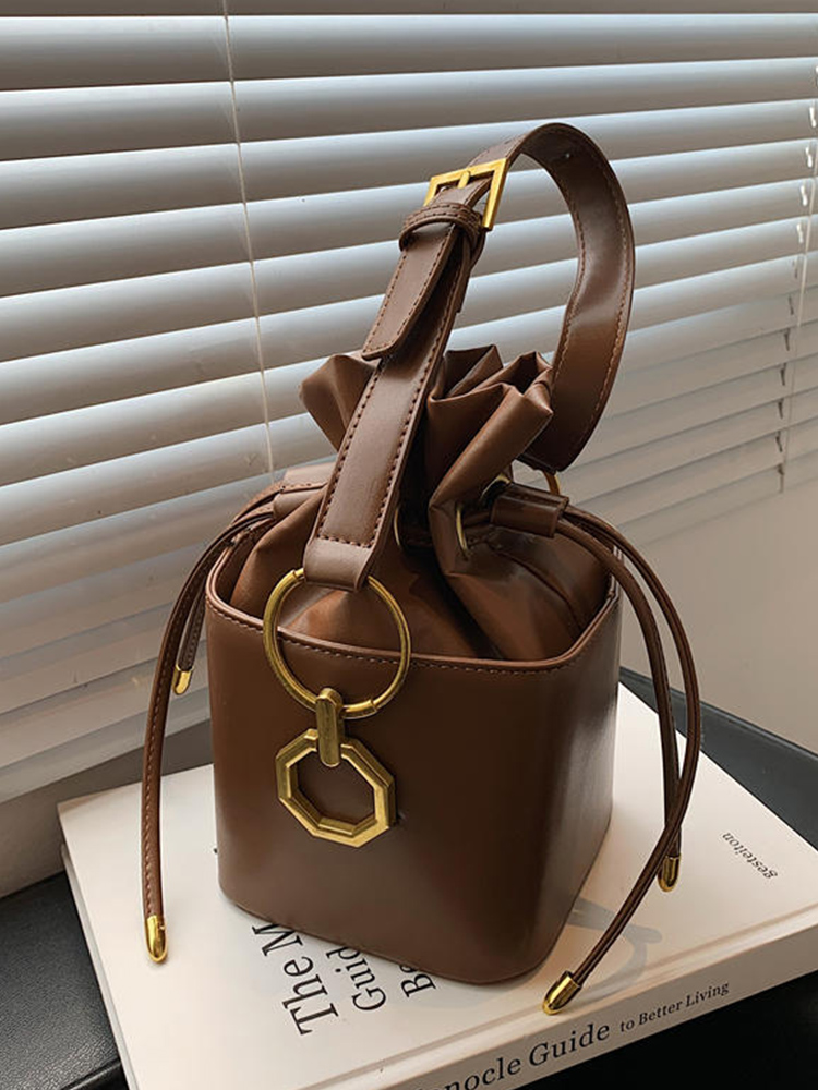 Women Bags Zara - Vintage PU Leather Mini Crossbody Bag
