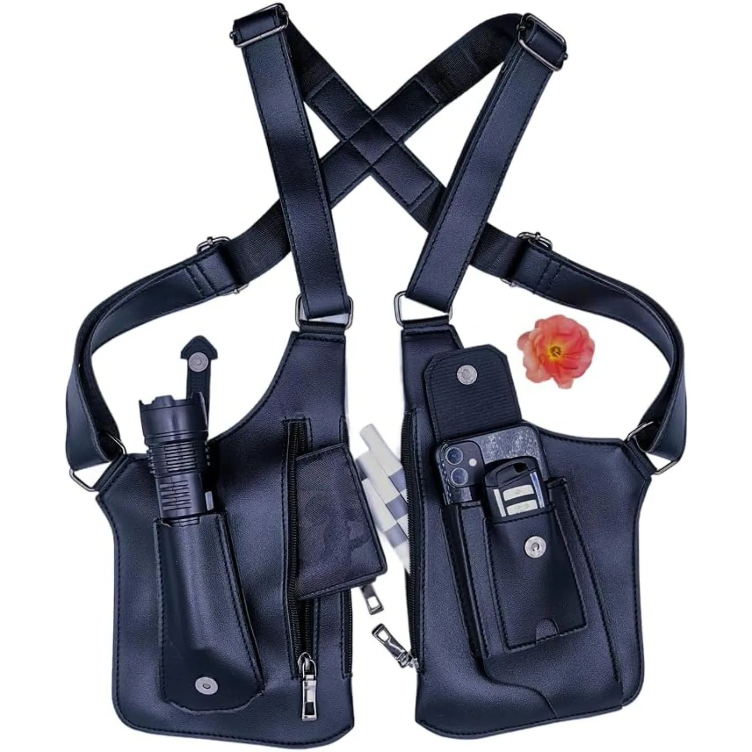 Saddle Bag Leather - Underarm Anti-Theft Bag, Hidden Shoulder Holster,