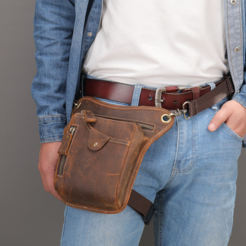 Saddle Bag Leather - Vintage Pu Leather Waist Pack Drop