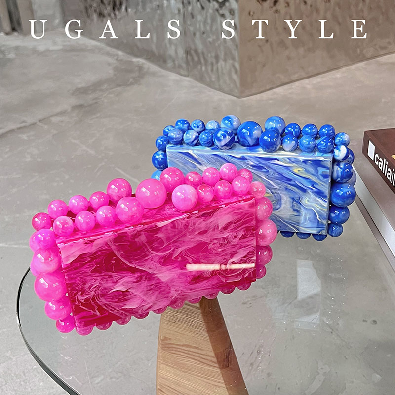 Luxury Designer Beaded Striped - Evening Bag Beaded ulasan dan harga