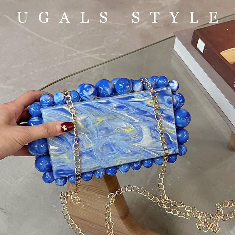 Luxury Designer Beaded Striped - Evening Bag Beaded ulasan dan harga