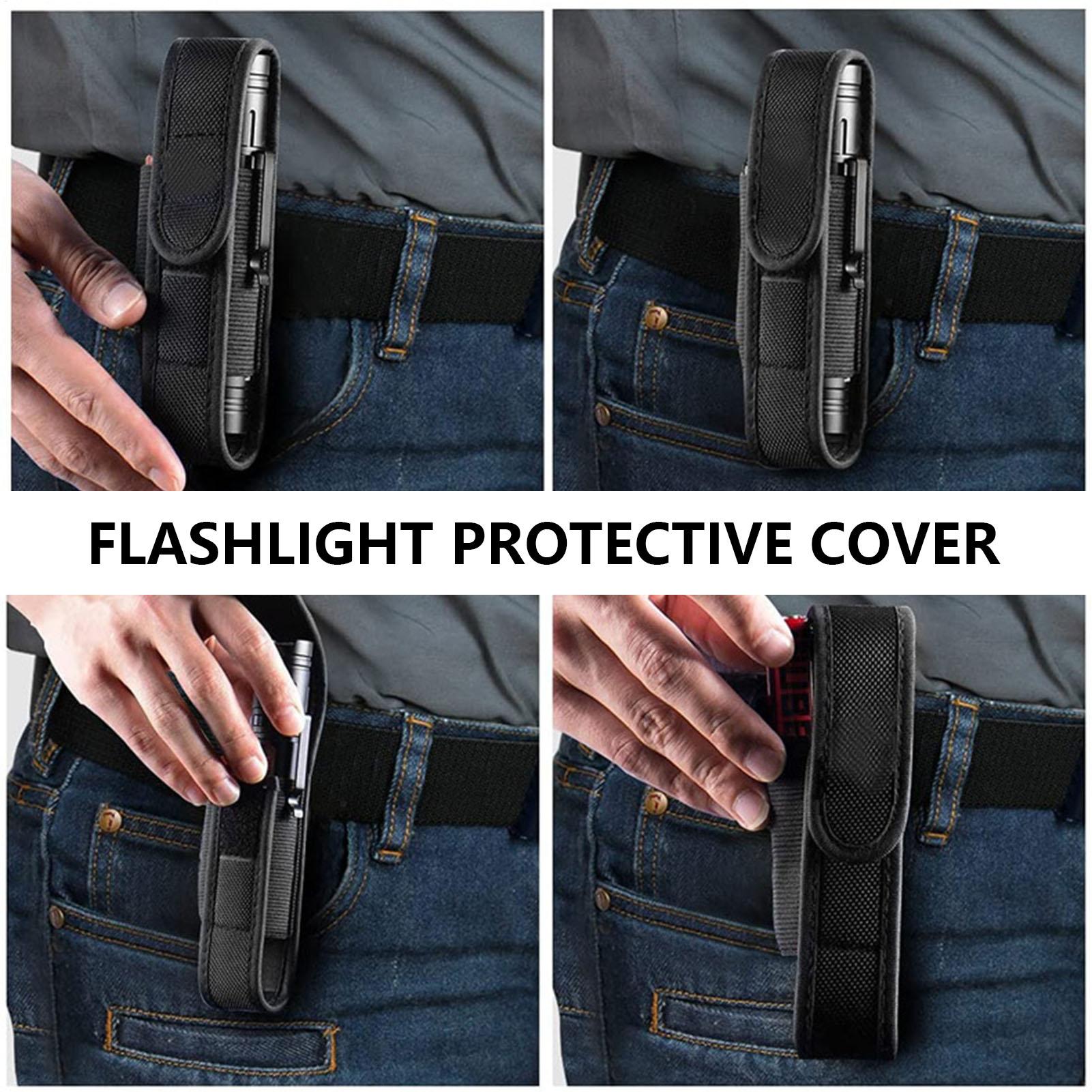 LED Flashlight Protective Case - Saddle Bag Leather ulasan dan harga