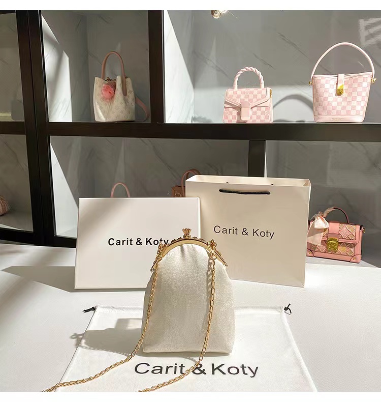 Luxury Satin Square Bag Pearl  - Evening Bag Beaded ulasan dan harga