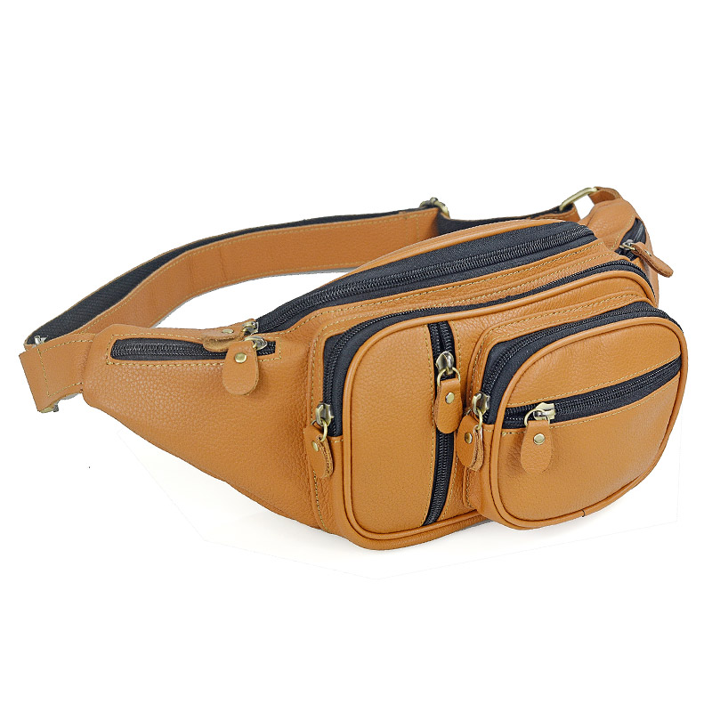 Men Genuine Leather Waist Pack - Saddle Bag Leather ulasan dan harga