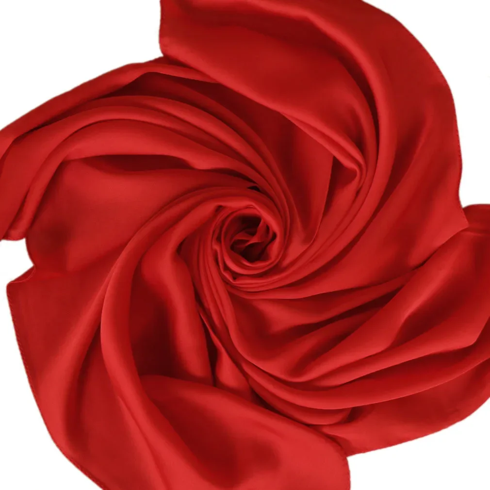 Satin Scarf Women 70cm Solid C - Women Bags Wholesale ulasan dan harga