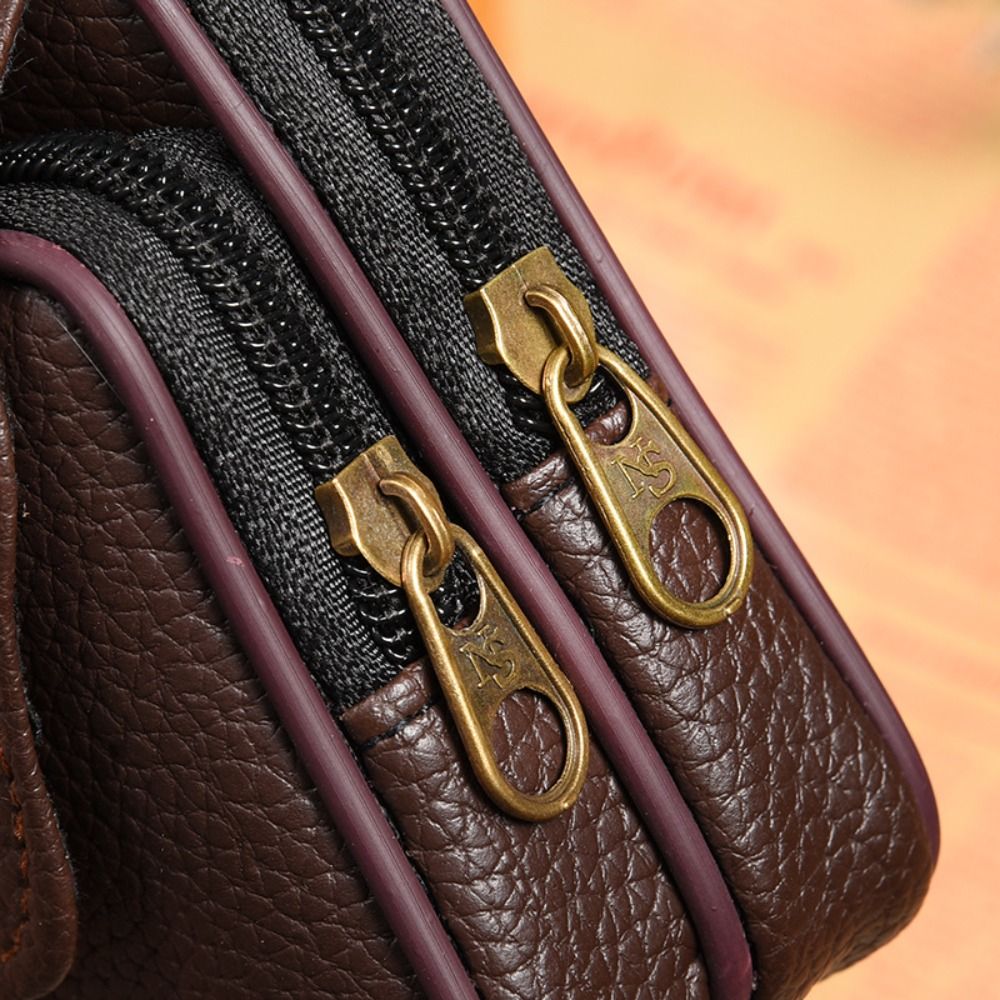Casual PU Leather Men Waist Ba - Saddle Bag Leather ulasan dan harga