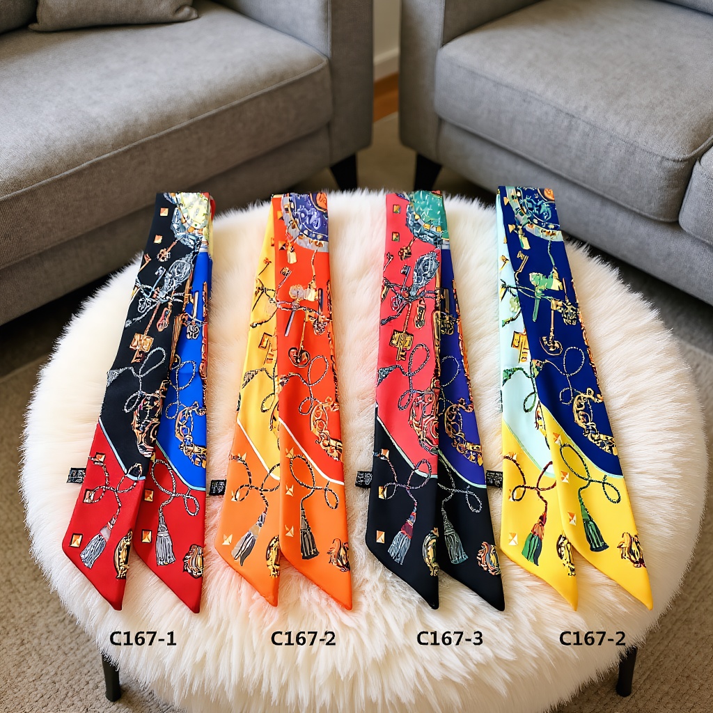Print Scarf Four Seasons Prese - Women Bags Wholesale ulasan dan harga