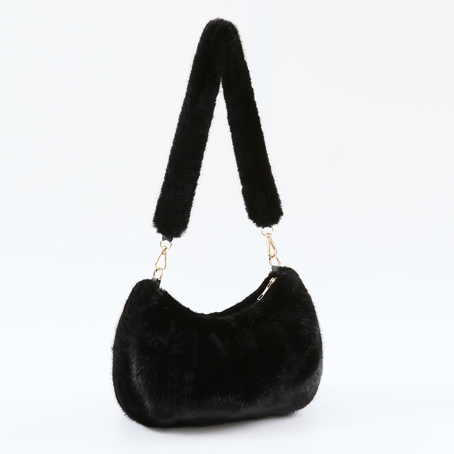 Neo Mint Luxury Faux Mink Fur  - Women Bags Ru ulasan dan harga