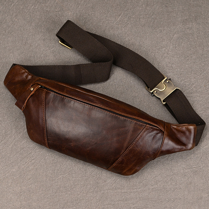 Men's Leather Chest Bags Cross - Saddle Bag Leather ulasan dan harga