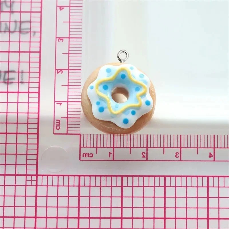 10Pcs Resin Donut Charms Color - Women Bags Mini ulasan dan harga