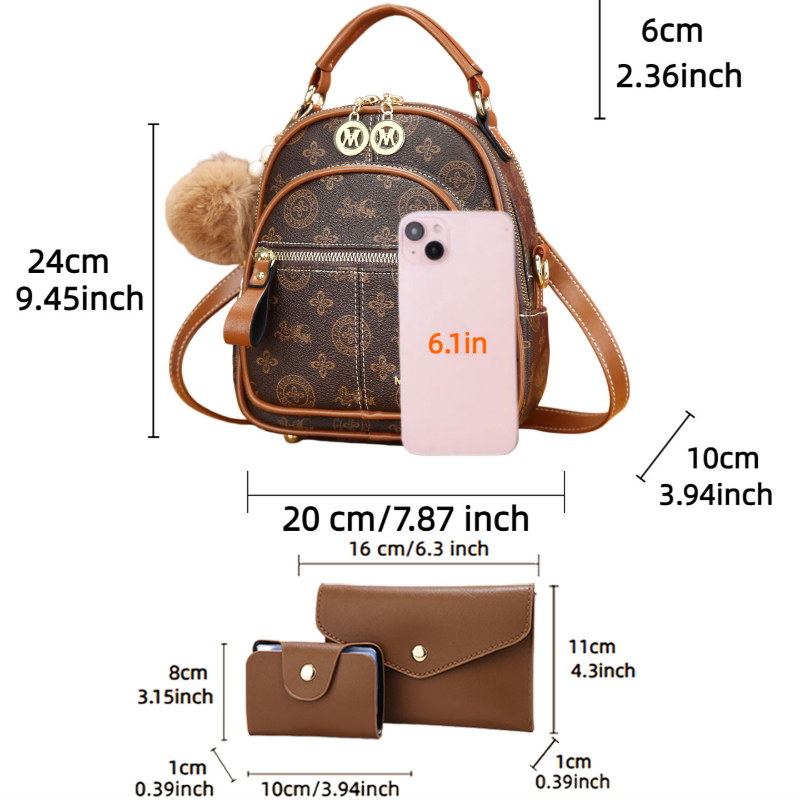 3-piece women's bag set, light - Women Bags Mini ulasan dan harga