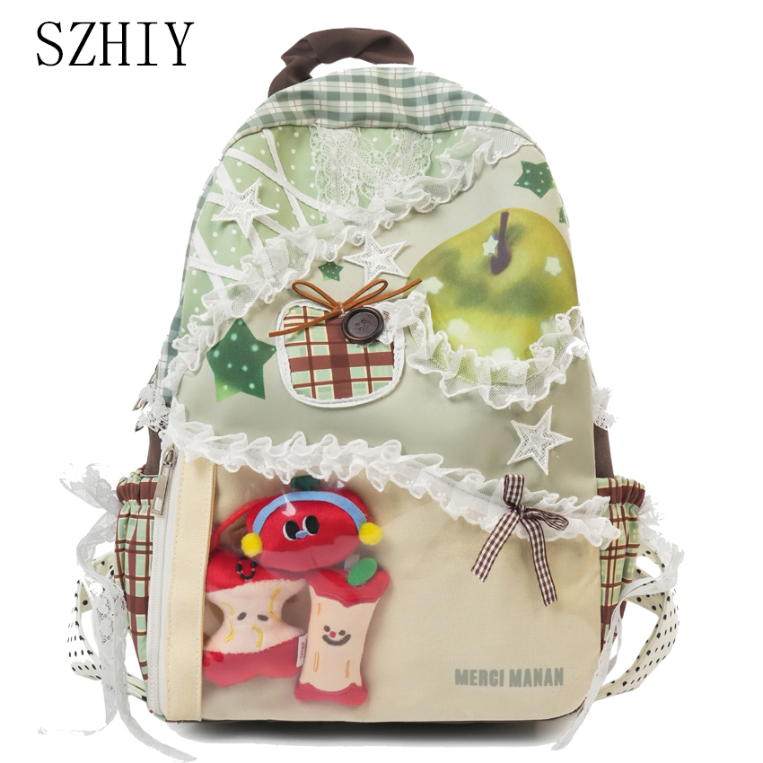 Colorful Backpack for College  - Women Bags Medium Size ulasan dan harga