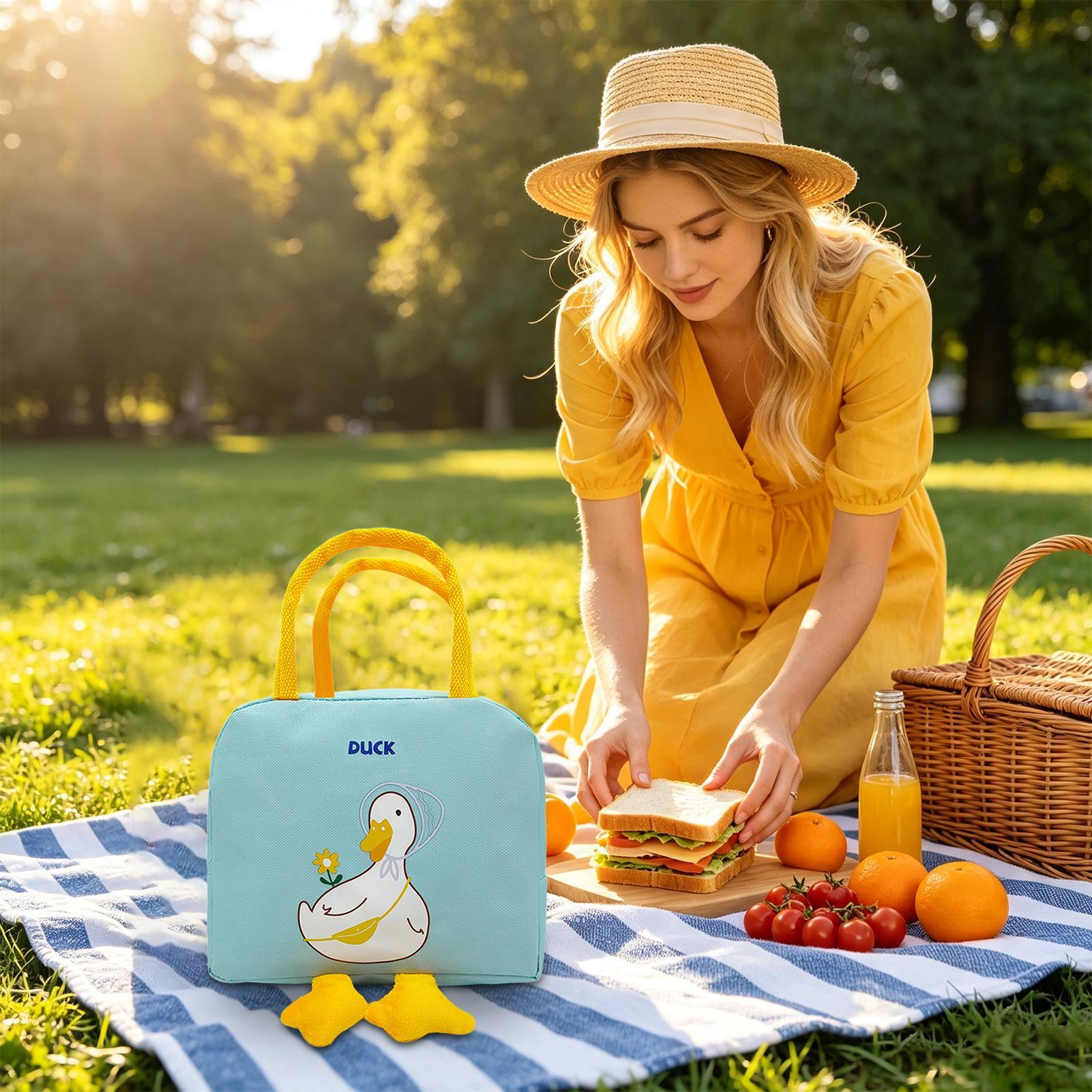 Lunch Bag Duck Design Cute Reu - Women'S Work Bags Designer ulasan dan harga