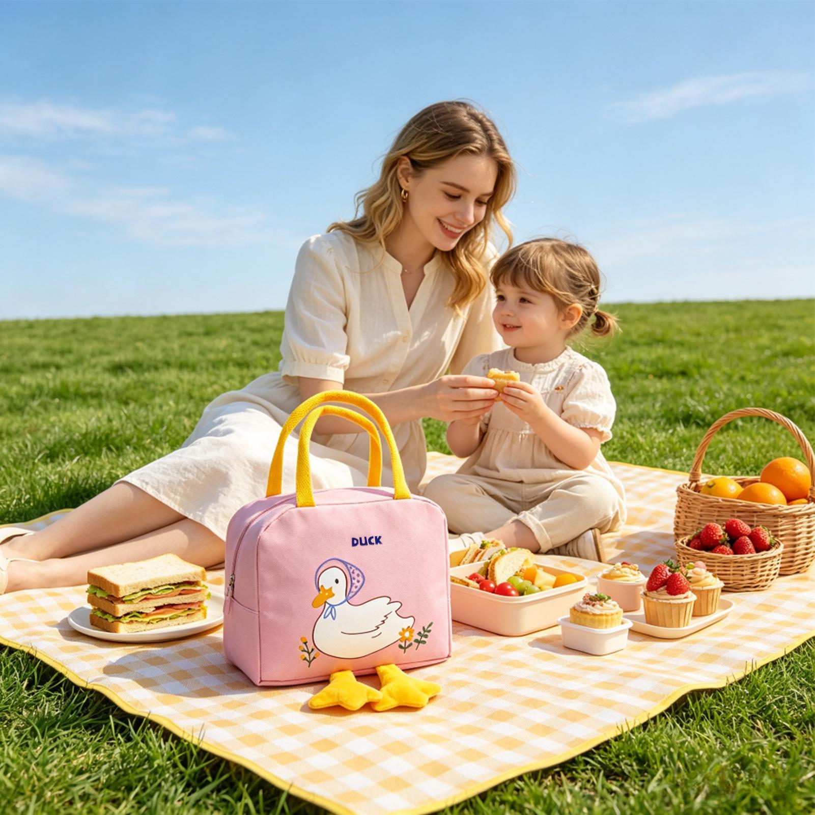 Lunch Bag Duck Design Cute Reu - Women'S Work Bags Designer ulasan dan harga