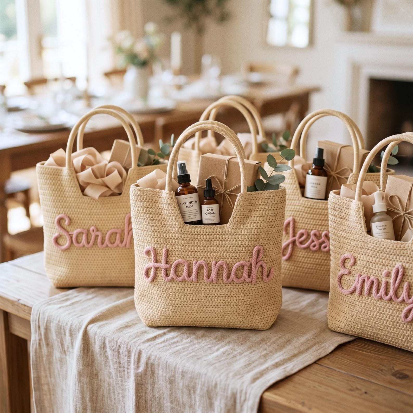Personalized Custom Tote Bag,  - Crochet Market Bag ulasan dan harga