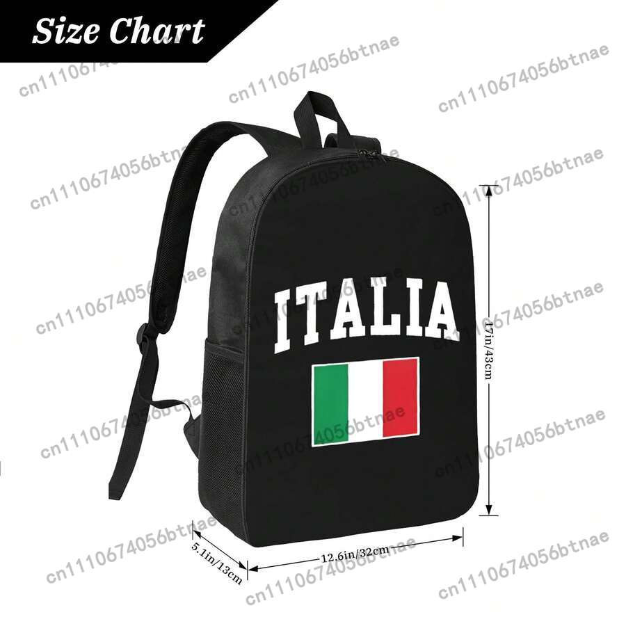 Italia Flag Backpack Waterproo - Women Bags Casual ulasan dan harga