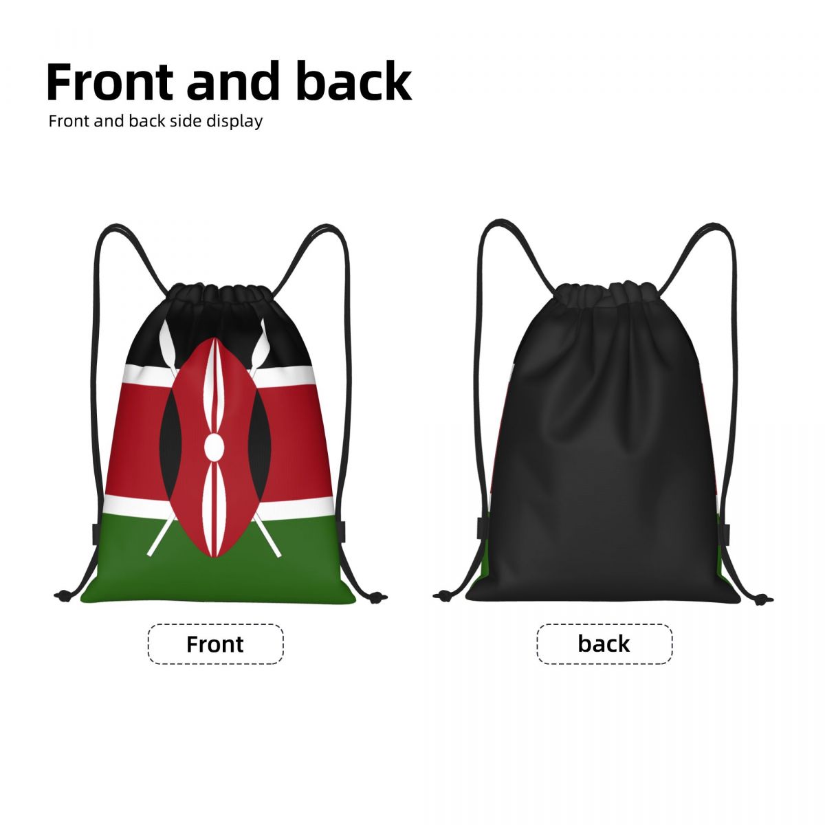 Custom Kenya Flag Drawstring B - Women Bags Kenya ulasan dan harga