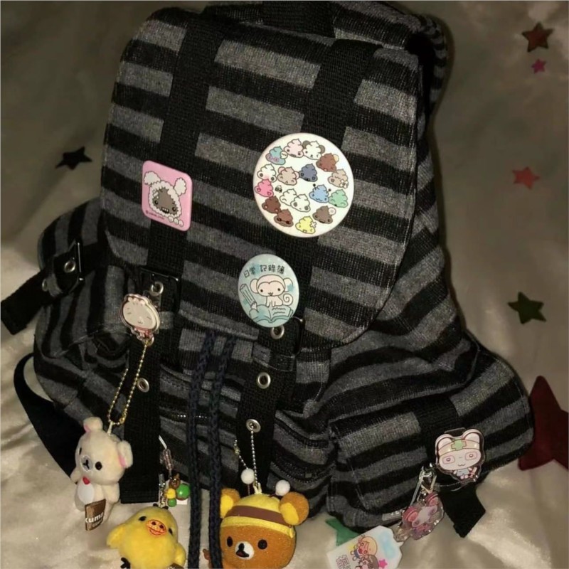 Harajuku Vintage Backpack Wome - Women Bags Medium Size ulasan dan harga