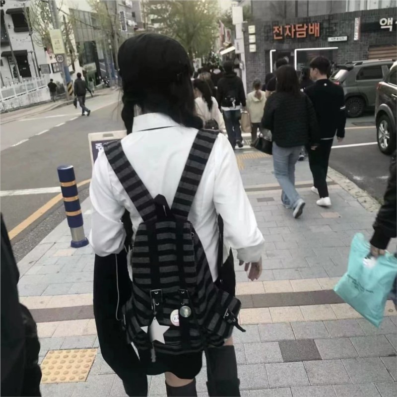Harajuku Vintage Backpack Wome - Women Bags Medium Size ulasan dan harga
