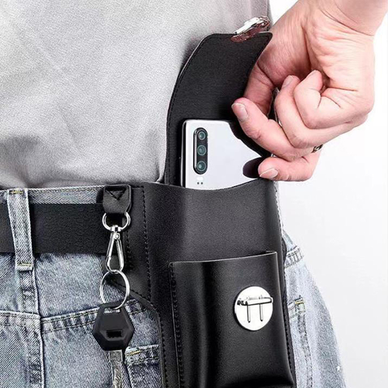 Fashion Men Multi-function PU  - Saddle Bag Leather ulasan dan harga