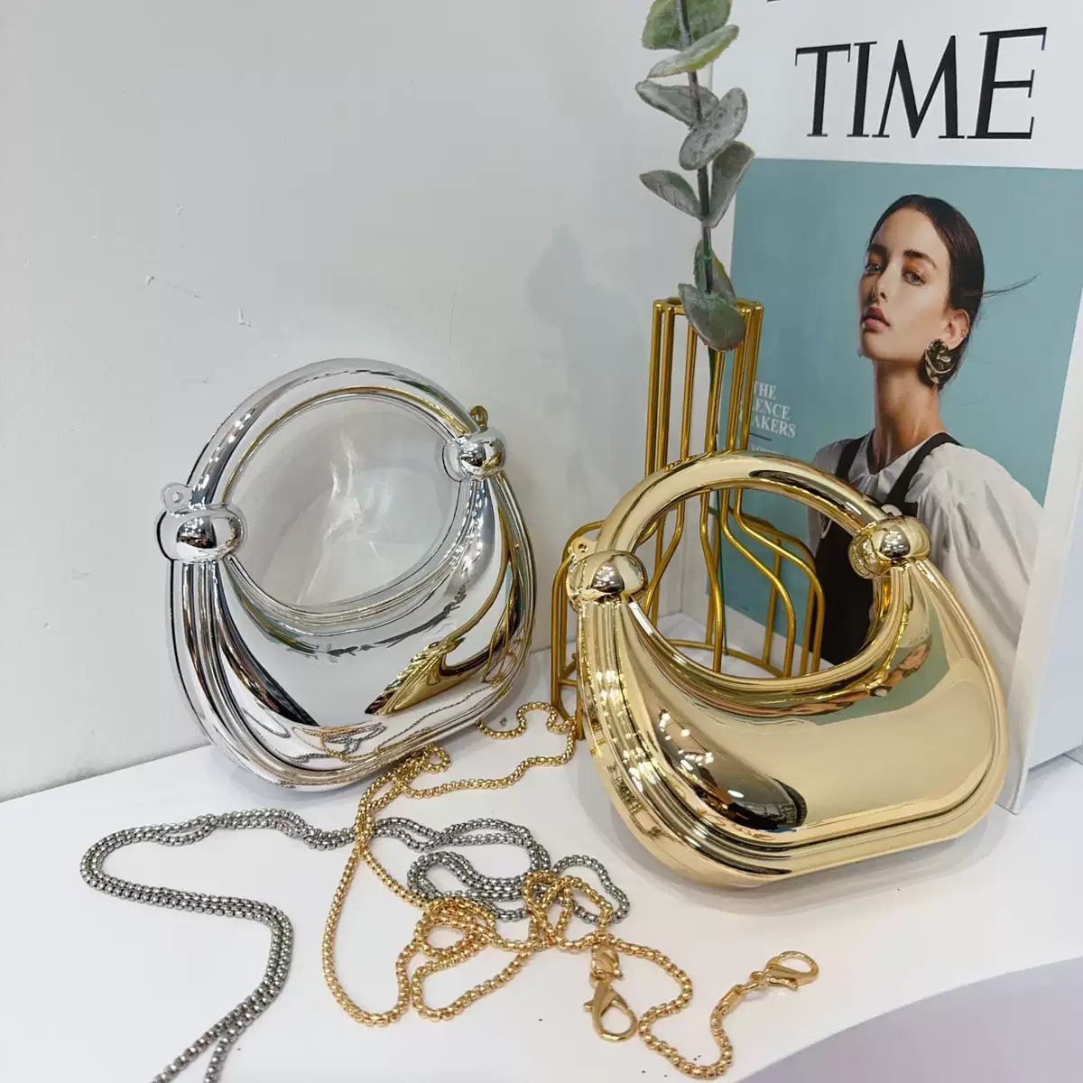 Mini Golden Evening Bag Purses - Women Bags For Gift ulasan dan harga