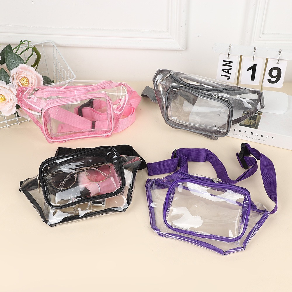Clear Fanny Pack Transparent P - Women Bags Pack ulasan dan harga