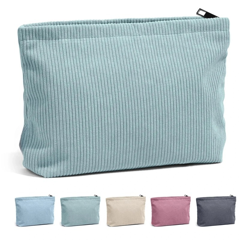 Corduroy Travel Cosmetic Bag P - Women Bags Medium Size ulasan dan harga