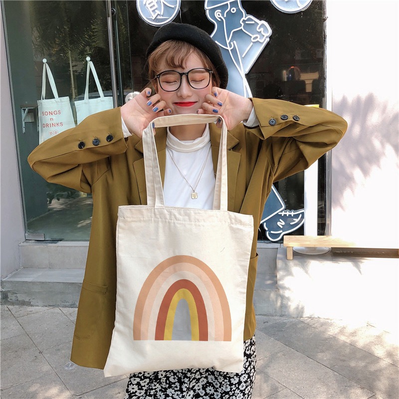 Colorful Rainbow Design Tote B - Women'S Work Bags Designer ulasan dan harga