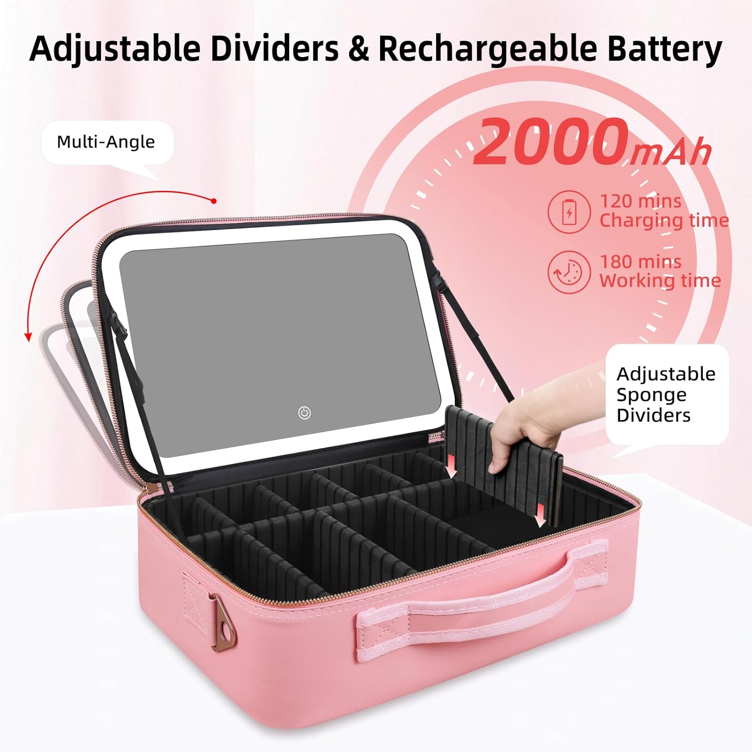 Large Capacity Makeup Bag 15'' - Women Bags Medium Size ulasan dan harga